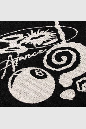 Style Core Aesthetics, New Style Trends Graphic Abstract Sweater