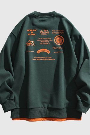 Style Core Aesthetics, New Style Trends Graphic Cityboy Pullover