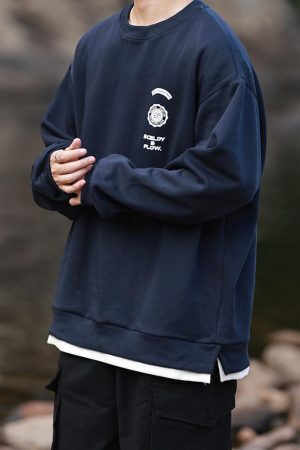 Style Core Aesthetics, New Style Trends Graphic Cityboy Pullover