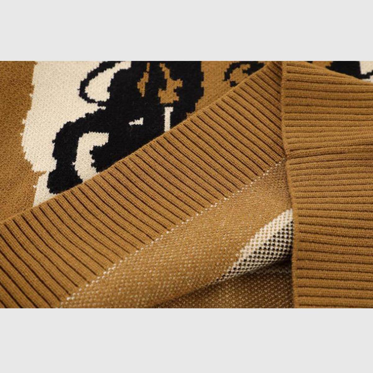 Style Core Aesthetics, New Style Trends Graphic Embroidered Knit Sweater Style Core Aesthetics, New Style Trends Graphic Embroidered Knit Sweater