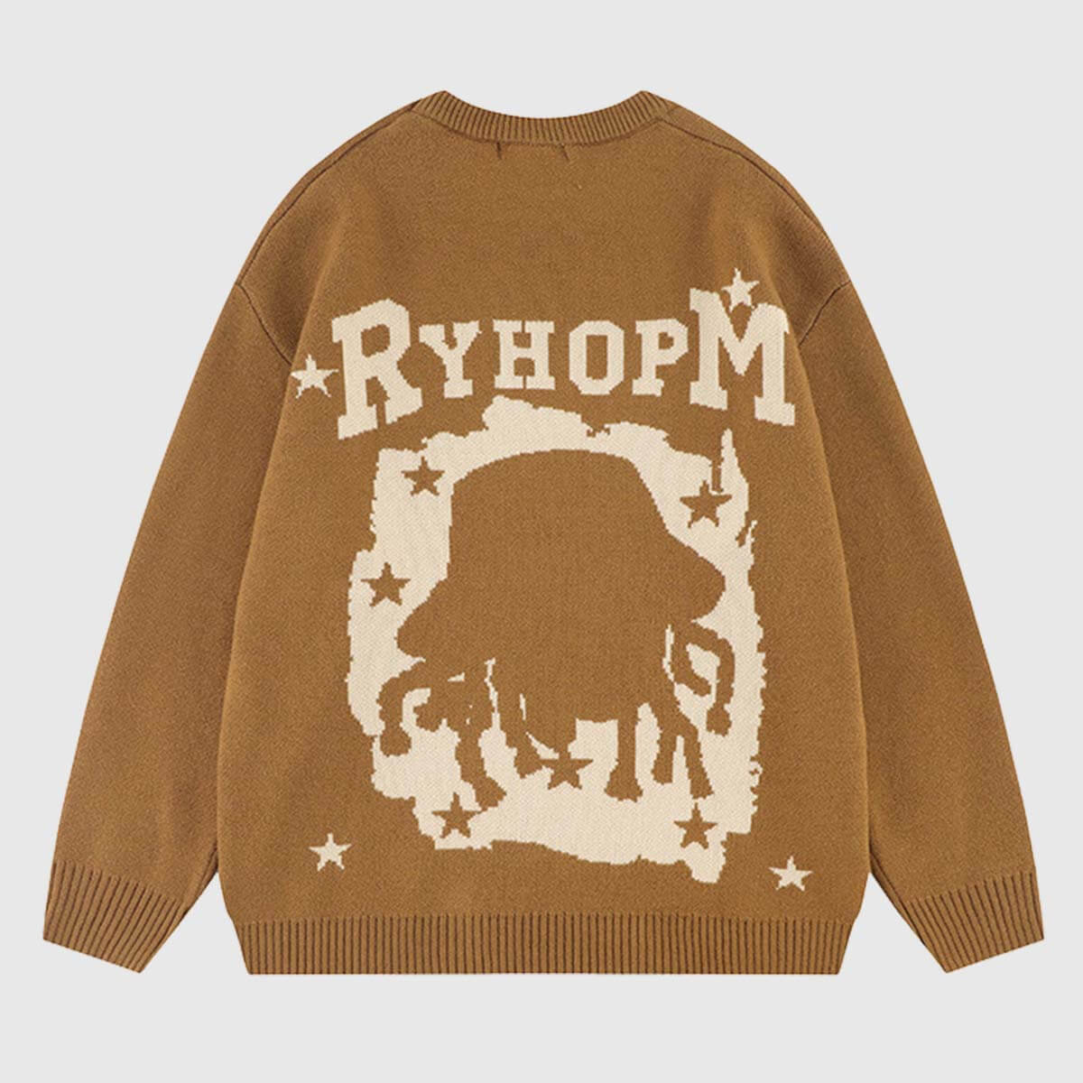 Style Core Aesthetics, New Style Trends Graphic Embroidered Knit Sweater Style Core Aesthetics, New Style Trends Graphic Embroidered Knit Sweater