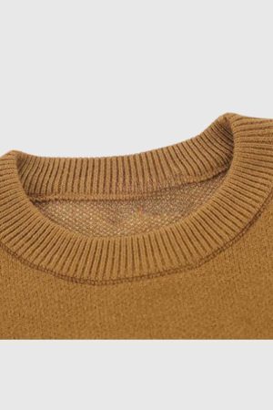 Style Core Aesthetics, New Style Trends Graphic Embroidered Knit Sweater