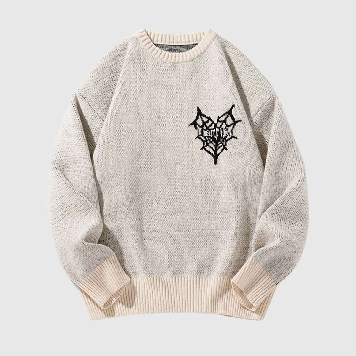 Style Core Aesthetics, New Style Trends Graphic Embroidered Sweater
