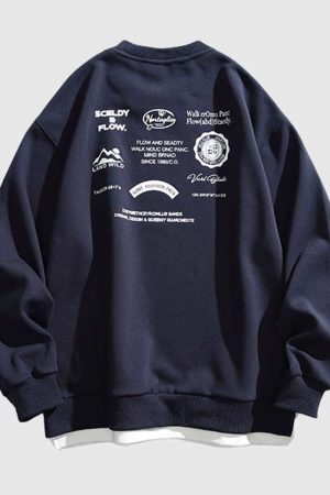 Style Core Aesthetics, New Style Trends Graphic Print Cityboy Sweatshirt