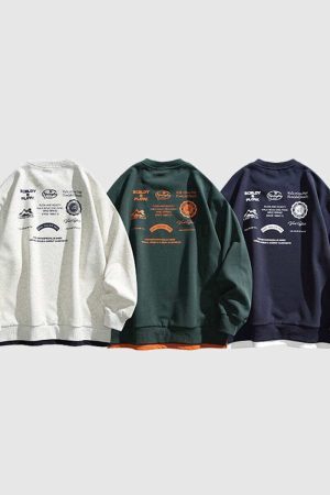 Style Core Aesthetics, New Style Trends Graphic Print Cityboy Sweatshirt