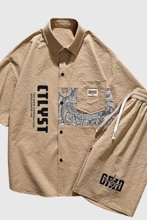 Style Core Aesthetics, New Style Trends Graphic Urban Leisure Set