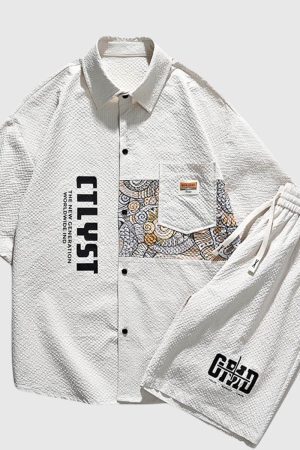 Style Core Aesthetics, New Style Trends Graphic Urban Leisure Set