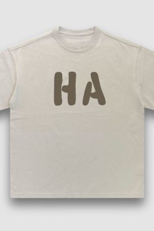 Style Core Aesthetics, New Style Trends HAHA Solid Loose Tee