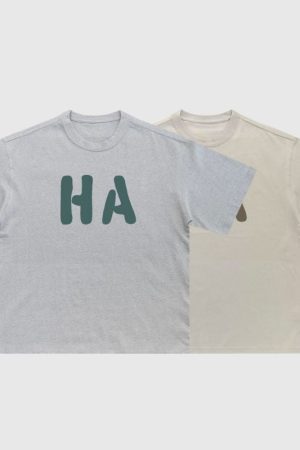 Style Core Aesthetics, New Style Trends HAHA Solid Loose Tee