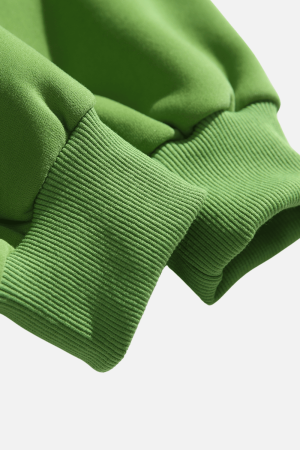 Style Core Aesthetics, New Style Trends Half-Zip Letter Print Sweatshirt