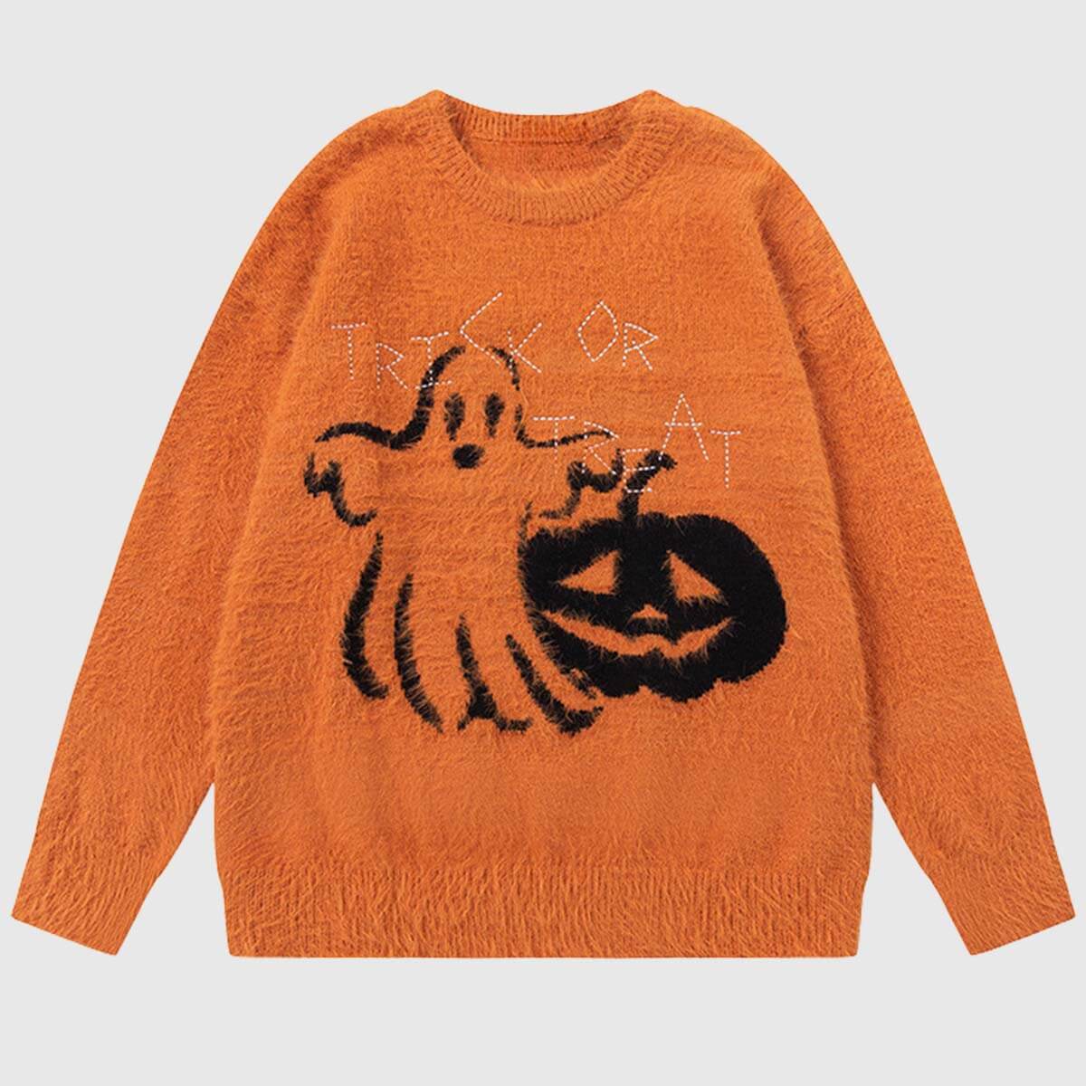 Style Core Aesthetics, New Style Trends Halloween Ghost Knit Sweater