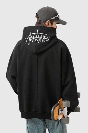 Style Core Aesthetics, New Style Trends Hand-Drawn Embroidery Hoodie