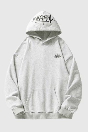 Style Core Aesthetics, New Style Trends Hand-Drawn Embroidery Hoodie