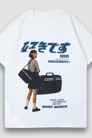 Style Core Aesthetics, New Style Trends Harajuku Summer Print Tee