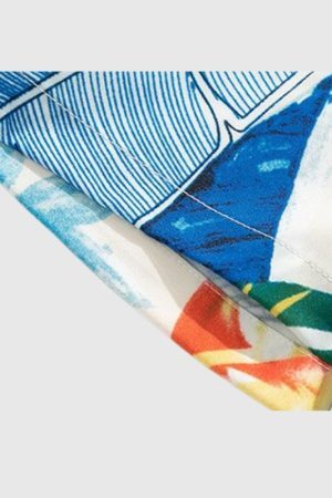 Style Core Aesthetics, New Style Trends Hawaiian Ice Silk Shirt Sets