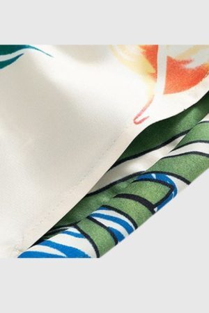 Style Core Aesthetics, New Style Trends Hawaiian Ice Silk Shirt Sets