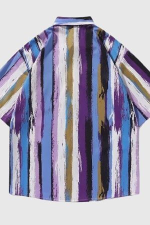 Style Core Aesthetics, New Style Trends Hawaiian Stripe Shirts