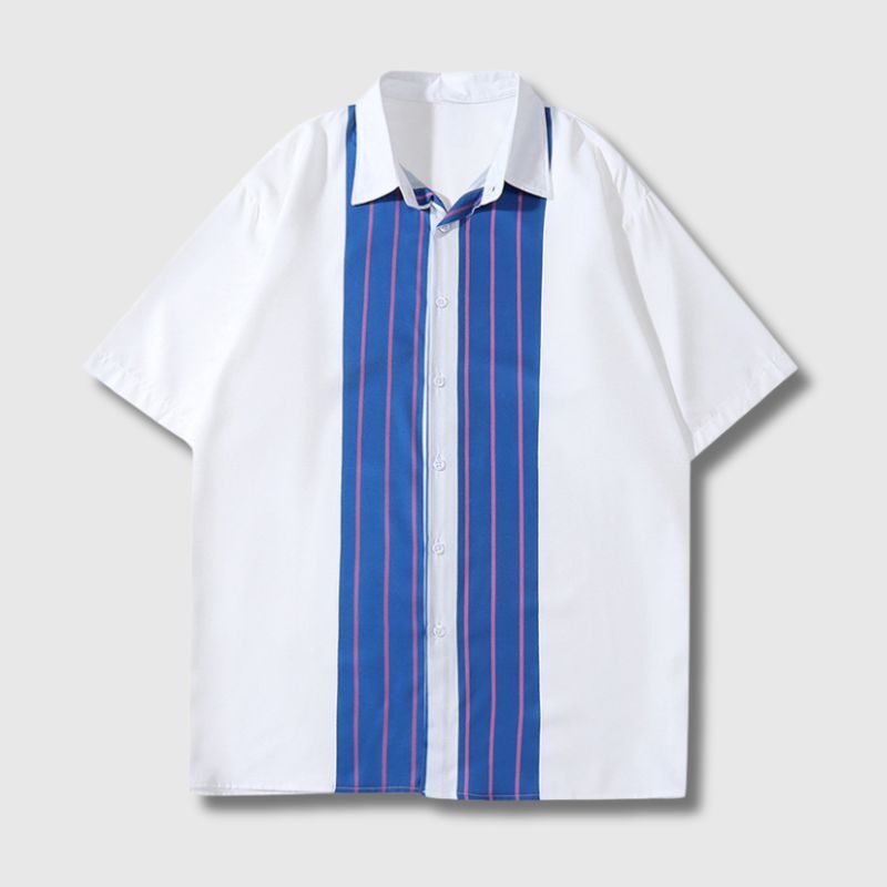 Style Core Aesthetics, New Style Trends Hawaiian Striped Floral Shirt