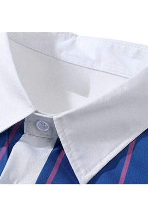 Style Core Aesthetics, New Style Trends Hawaiian Striped Floral Shirt