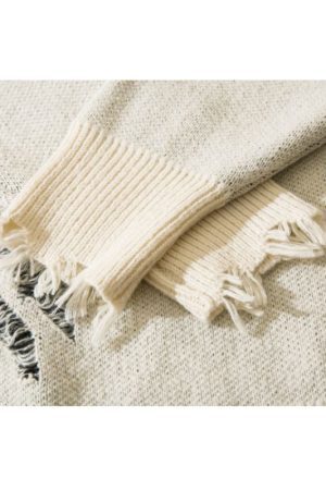 Style Core Aesthetics, New Style Trends Heart Embroidered Hollow Out Design Sweater