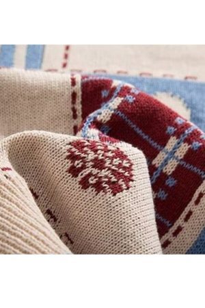 Style Core Aesthetics, New Style Trends Heart embroidered knitted sweater