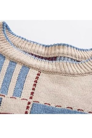 Style Core Aesthetics, New Style Trends Heart embroidered knitted sweater