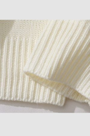 Style Core Aesthetics, New Style Trends Heart Patch Embroidery Sweater