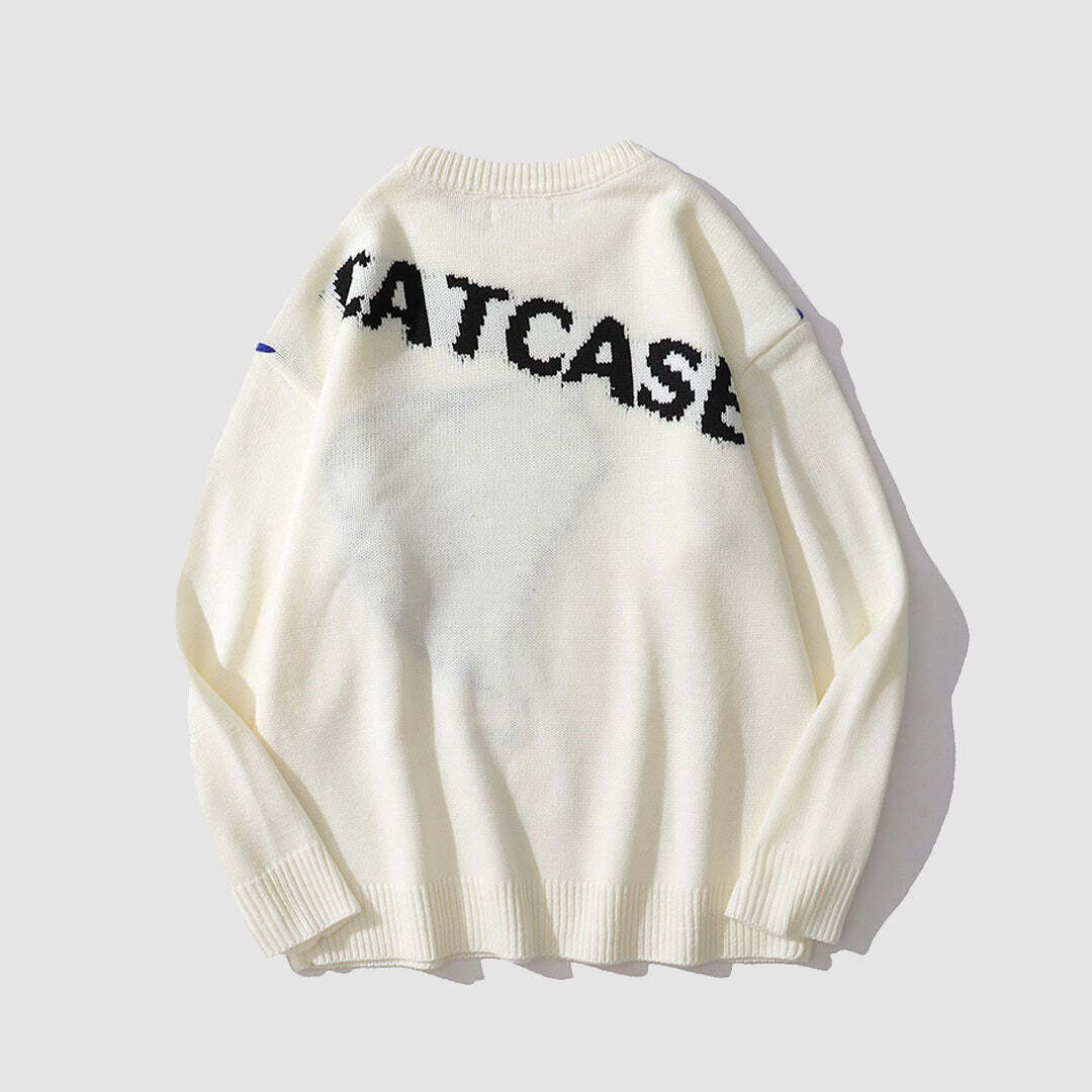 Style Core Aesthetics, New Style Trends Heart Patch Embroidery Sweater Style Core Aesthetics, New Style Trends Heart Patch Embroidery Sweater