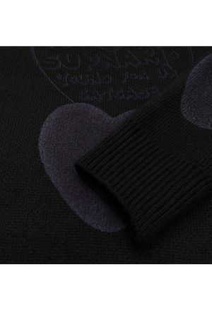 Style Core Aesthetics, New Style Trends Heart Pattern Jacquard Sweater