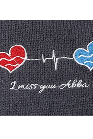 Style Core Aesthetics, New Style Trends Heartbeat Embroidered Turtleneck Sweater