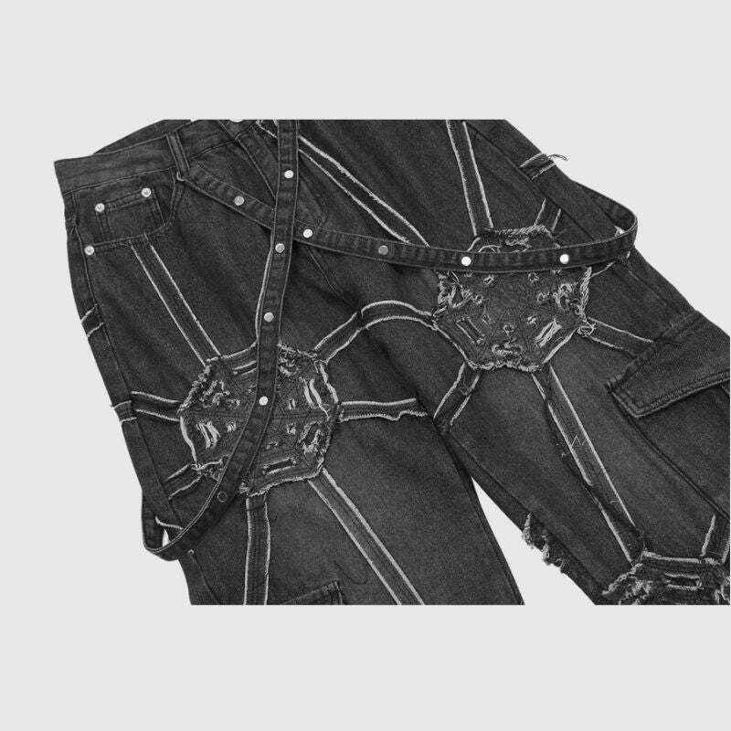 Style Core Aesthetics, New Style Trends Heavy Weight Spiderweb Jeans Style Core Aesthetics, New Style Trends Heavy Weight Spiderweb Jeans