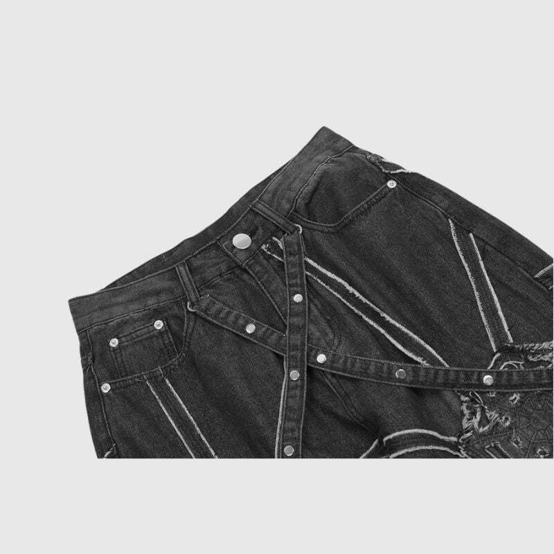 Style Core Aesthetics, New Style Trends Heavy Weight Spiderweb Jeans Style Core Aesthetics, New Style Trends Heavy Weight Spiderweb Jeans