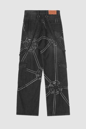 Style Core Aesthetics, New Style Trends Heavy Weight Spiderweb Jeans
