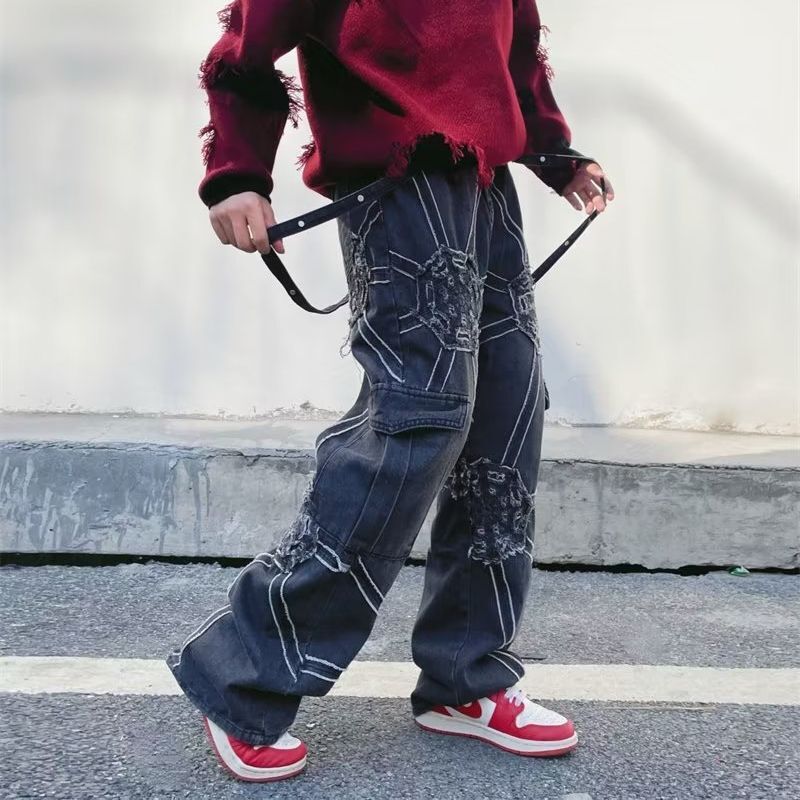 Style Core Aesthetics, New Style Trends Heavy Weight Spiderweb Jeans Style Core Aesthetics, New Style Trends Heavy Weight Spiderweb Jeans