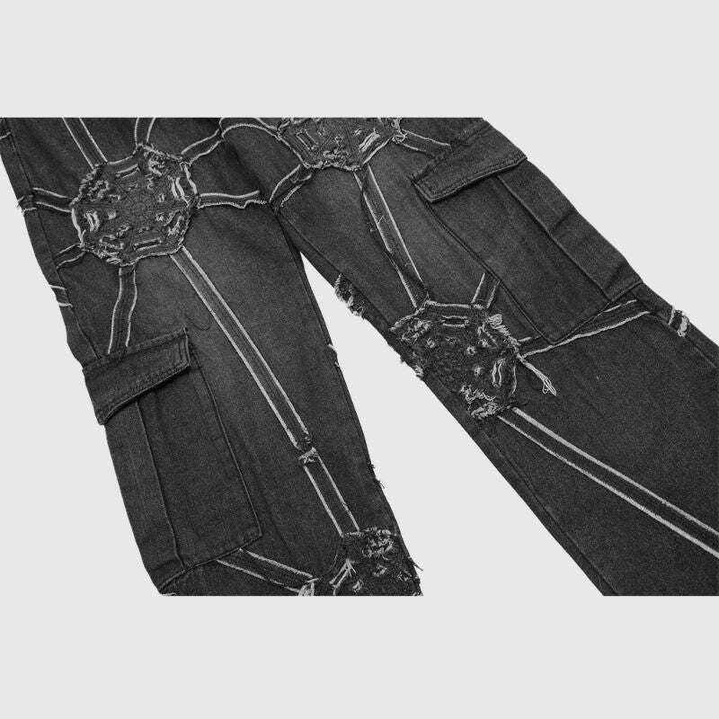 Style Core Aesthetics, New Style Trends Heavy Weight Spiderweb Jeans Style Core Aesthetics, New Style Trends Heavy Weight Spiderweb Jeans