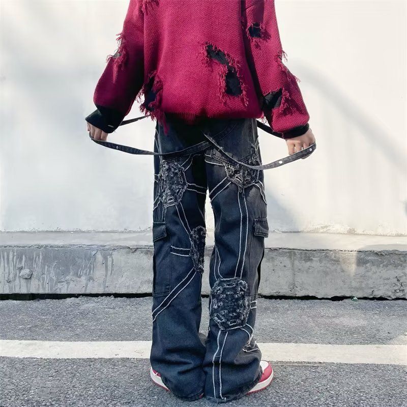 Style Core Aesthetics, New Style Trends Heavy Weight Spiderweb Jeans Style Core Aesthetics, New Style Trends Heavy Weight Spiderweb Jeans