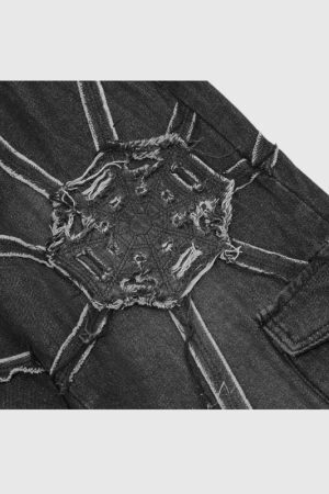 Style Core Aesthetics, New Style Trends Heavy Weight Spiderweb Jeans