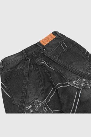 Style Core Aesthetics, New Style Trends Heavy Weight Spiderweb Jeans