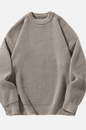 Style Core Aesthetics, New Style Trends Heavy Weight Texture Knit Pullover