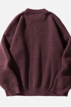 Style Core Aesthetics, New Style Trends Heavy Weight Texture Knit Pullover