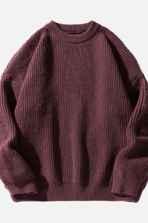 Style Core Aesthetics, New Style Trends Heavy Weight Texture Knit Pullover