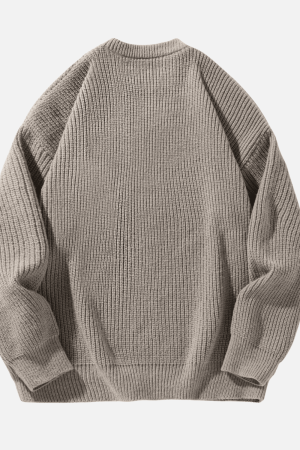 Style Core Aesthetics, New Style Trends Heavy Weight Texture Knit Pullover