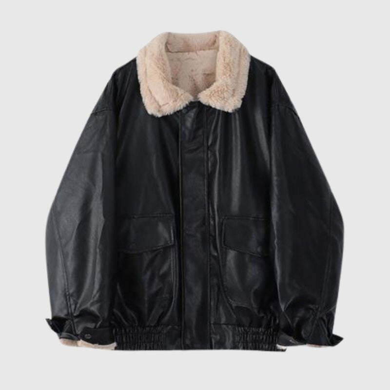 Style Core Aesthetics, New Style Trends Heavyweight Zip-Up Vintage Motorcycle Leather Coat Style Core Aesthetics, New Style Trends Heavyweight Zip-Up Vintage Motorcycle Leather Coat