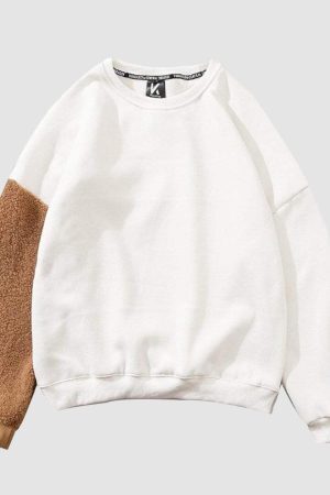 Style Core Aesthetics, New Style Trends Hello Bear Print Sweatshirt
