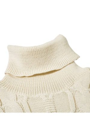 Style Core Aesthetics, New Style Trends High Neck Jacquard Patchwork Design Pullover