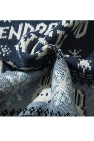 Style Core Aesthetics, New Style Trends High Street Vintage Loose Christmas Sweater