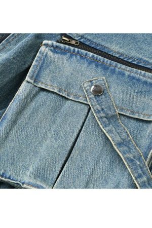 Style Core Aesthetics, New Style Trends High Waist Denim Set