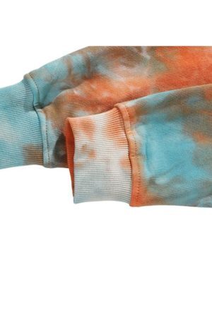 Style Core Aesthetics, New Style Trends Hip-Hop Tie-Dye Hooded Sweatshirt