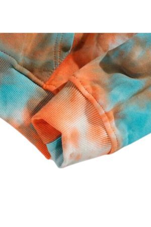 Style Core Aesthetics, New Style Trends Hip-Hop Tie-Dye Hooded Sweatshirt