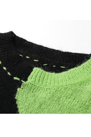 Style Core Aesthetics, New Style Trends Hole Splicing Design Sweater